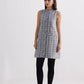 The Cotton Tweed Shift Dress in Grey