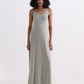 Tie-Detail Maxi Dress in Light Olive