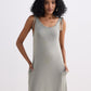 Tie-Detail Maxi Dress in Light Olive