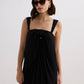 Twilight Twist Strappy Maxi Dress in Black