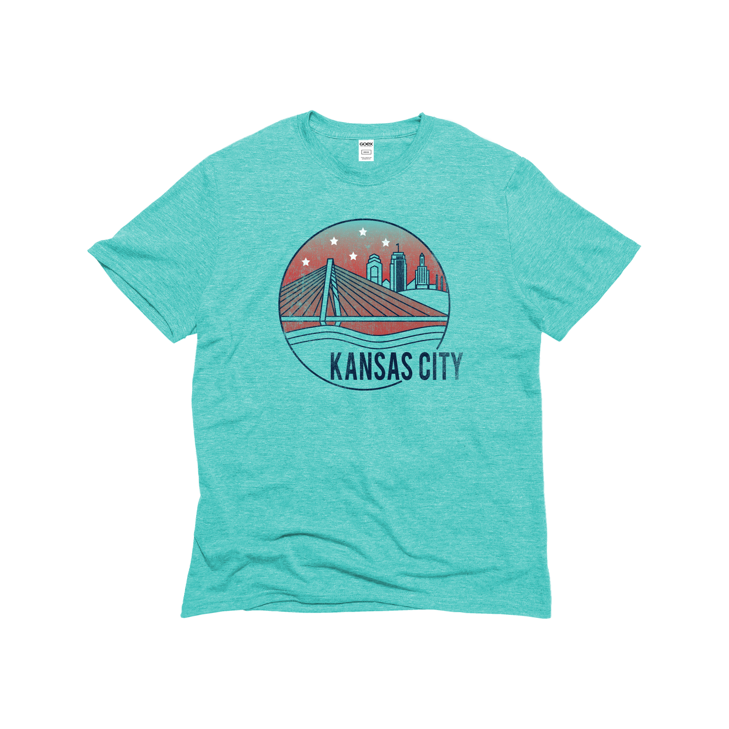 Riverfront Skyline Unisex Eco-Triblend Tee