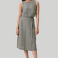 Boxy Crop Top in Dark Green