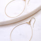 Large Featherweight Hoop Earring in Gold with Gold Wrap