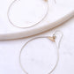 Large Featherweight Hoop Earring in Silver with Gold Wrap