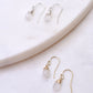 Jill Short Drop Earrings in Rainbow Moonstone