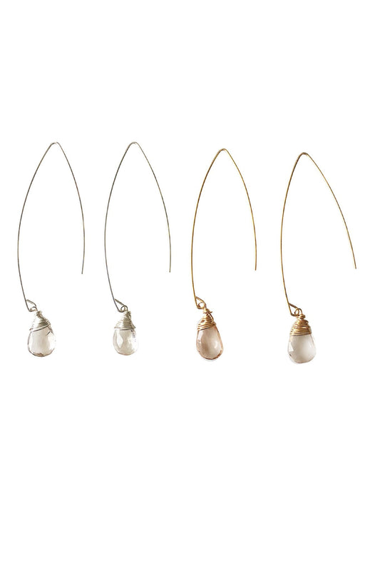 Jill Long Wire Ohrringe mit Kaiser-Topas
