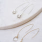 Jill Long Wire Drop Earrings in Imperial Topaz