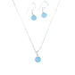 The Bailey Set in Chalcedony and Sterling Silver