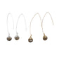 Jill Long Wire Drop Earrings in Smoky Quartz