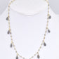 Balmy Nights Labradorite Teardrop Necklace in Gold