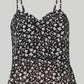 V-neck Lace Camisole in Black Florals