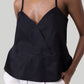 V-neck Lace Camisole in Black