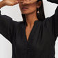 V-neck Tiered Dress in Black
