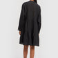 V-neck Tiered Dress in Black