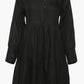 V-neck Tiered Dress in Black
