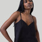 V-neck Lace Camisole in Black