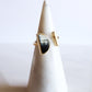 Ve Tinh 16K Gold-Plated Brass Buffalo Horn Crescent and Bar Ring