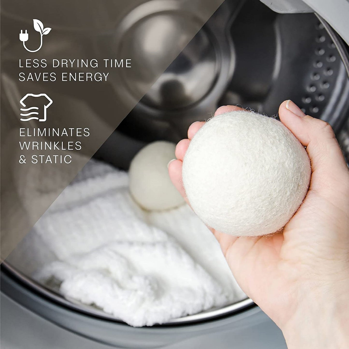 Pursonic 100% Pure New Zealand Wool Dryer Balls - 12 Pack