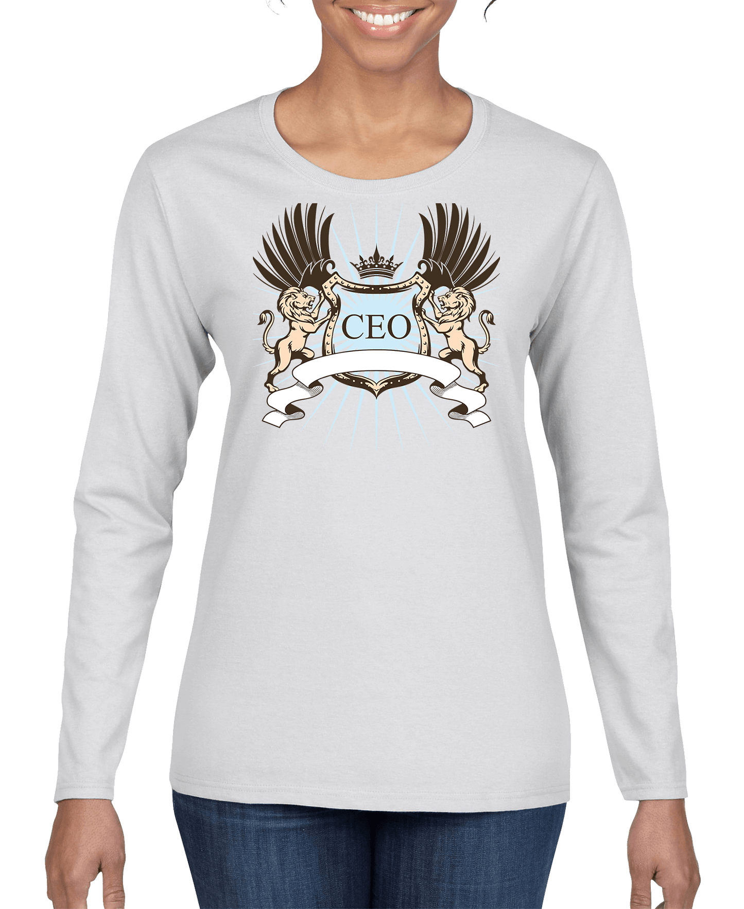 CEO Lion Crest Women's Long Sleeve Shirt