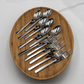 13 Piece 18/10 Stainless Steel Fork And Spoon Dinner Set By With A Square Solid Handle