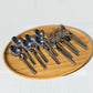 13 Piece 18/10 Stainless Steel Fork And Spoon Dinner Set By With A Square Solid Handle