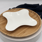 Bamboo And Fine Porcelain 4 Sided Star Dish/plate Setting