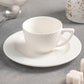 White 3 Oz | 90 Ml Coffee Cup & Saucer Set Of 6 In Gift Box