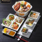 Set Of 6 White Square Snack / Sauce Dish 4.75" inch X 4.5" inch X 2.5" inch |11 Fl Oz