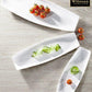 White Celery Tray / Dish 14" inch X 4.5" inch | 35 X 11 Cm