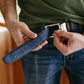 Cork Reversible Men's Belt (Brown/Navy)