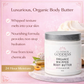 Organic Whipped Body Butter 8 oz – Ultra-Rich Moisturizer for Dry Skin & Eczema in 40+ Scents