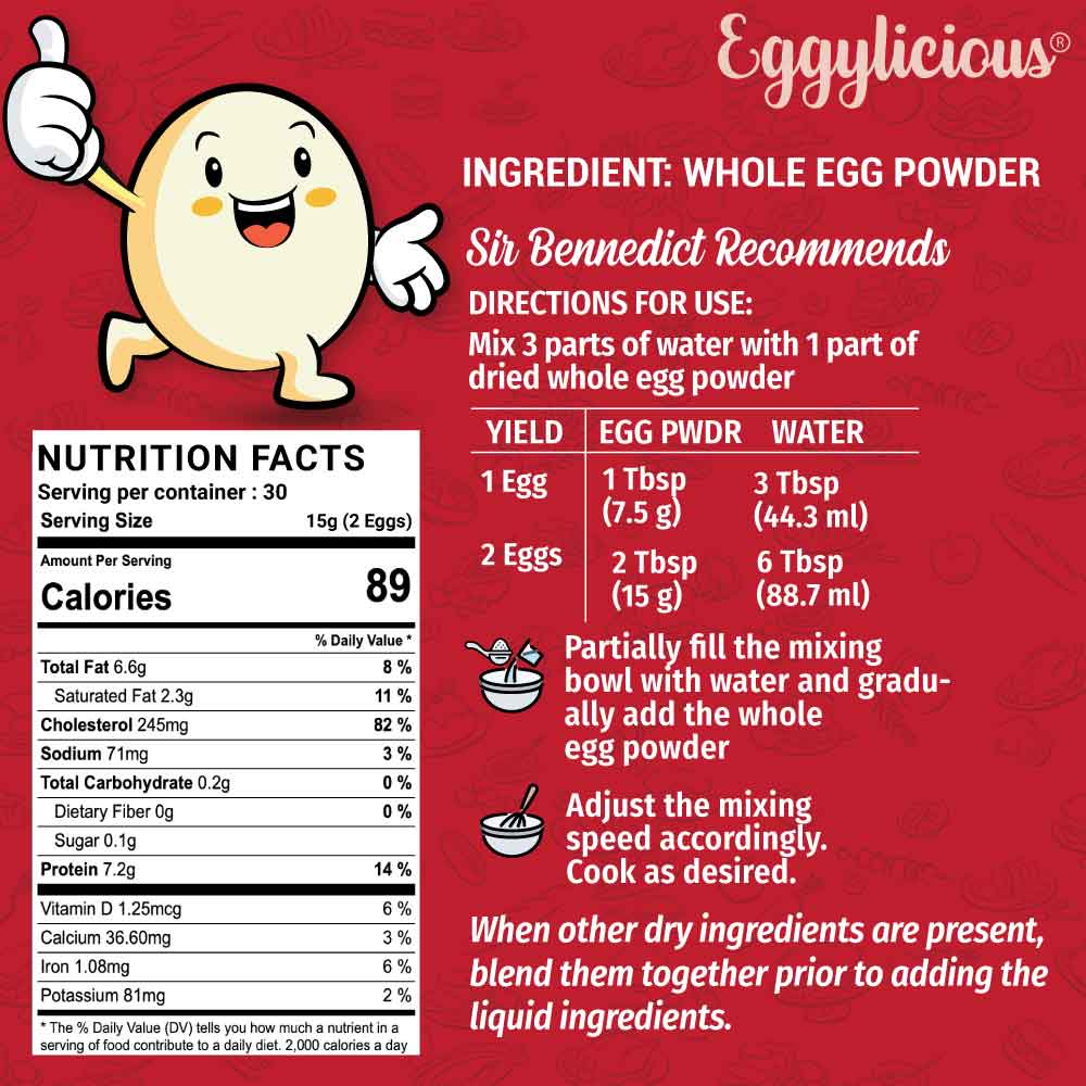 Eggylicious Whole Egg Powder