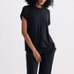 Relaxed Tee Set in Black