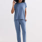 Relaxed Tee Set in Blue