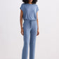 Relaxed Tee Set in Blue