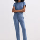 Relaxed Tee Set in Blue