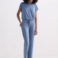 Relaxed Tee Set in Blue
