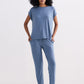 Relaxed Tee Set in Blue