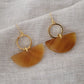 Yang Bay II Buffalo Horn Geometric Statement Dangle Earrings