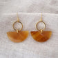 Yang Bay II Buffalo Horn Geometric Statement Dangle Earrings