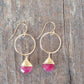 Yuliya Earrings in Ruby