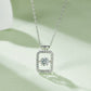 Set With Top-quality Moissanite, This Luxurious And Fashionable Light Luxury Trend Jewelry Necklace Pendant Is Made Of S925 Silver Electroplated With Platinum