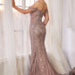 Off The Shoulder Embellished Gown