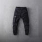 Retro-style Workwear Casual Wide-leg Jogger Pants