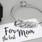 Love Bracelet Peach Heart Name Lettering Titanium Steel Bracelet