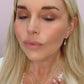 Jill Short Drop Earrings in Chalcedony
