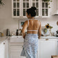 Abstract Blue Sarong
