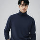 Mens Casual Turtleneck Sweaterthermal Base Layer Knit For Fall And Winter