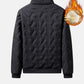 Men's Thickened Fleece Warm Turn-Down Collar Zipper Jacket Pants