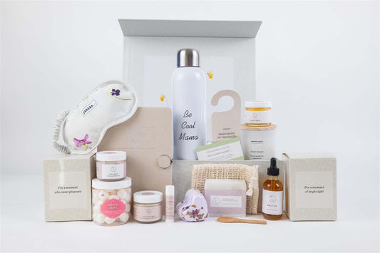 Geschenk für frischgebackene Mütter, verwöhnendes Naturkosmetik-Geschenk für frischgebackene Mütter